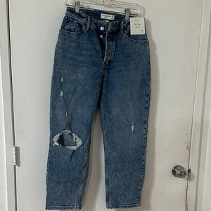 Abercrombie & Fitch Blue Distressed Women Jeans
